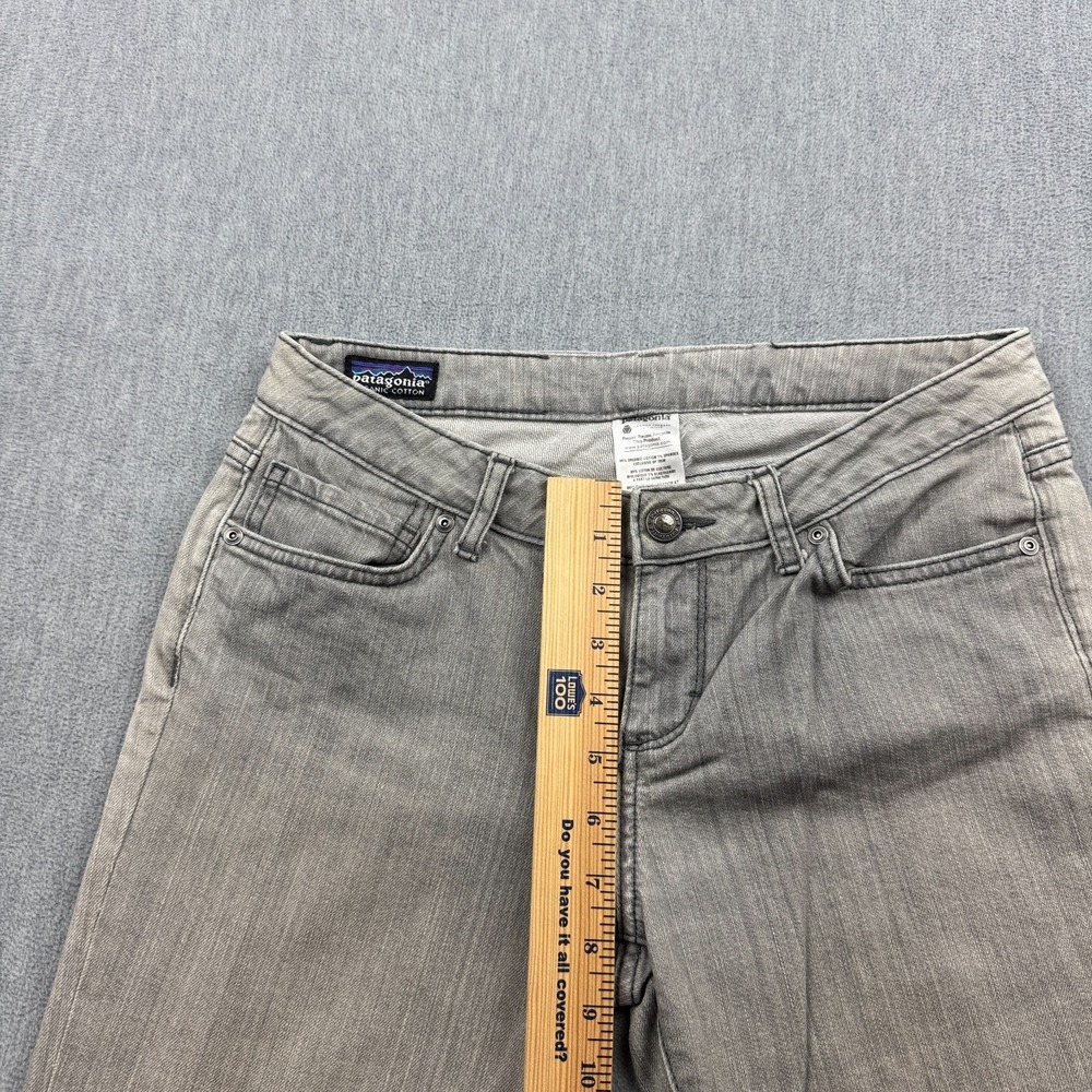 Patagonia Jeans Womens 29X30 Gray Low-Rise Straight Denim Organic Cotton 56931 - Picture 8 of 15